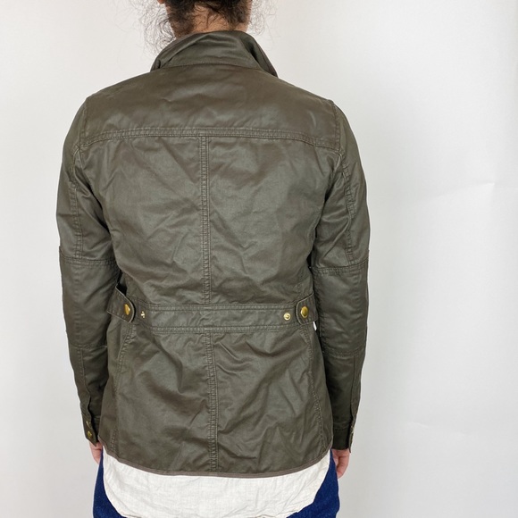 J Crew Downtown Field Jacket Military Snap Coat XS - Picture 3 of 3